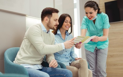 Patient in Grapevine talking to dentist about cosmetic dentistry